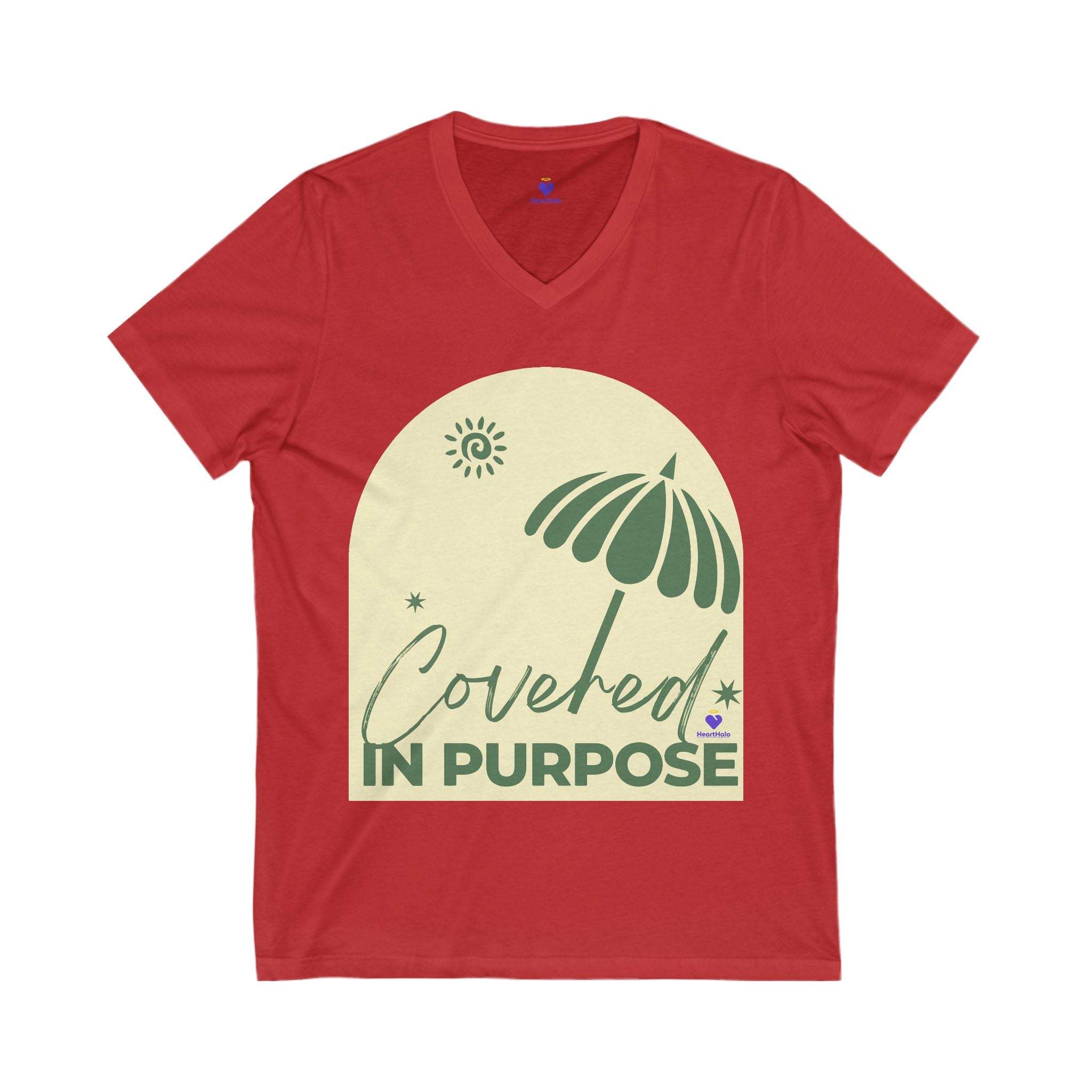 Covered in Purpose | Premium Unisex V-Neck Tee