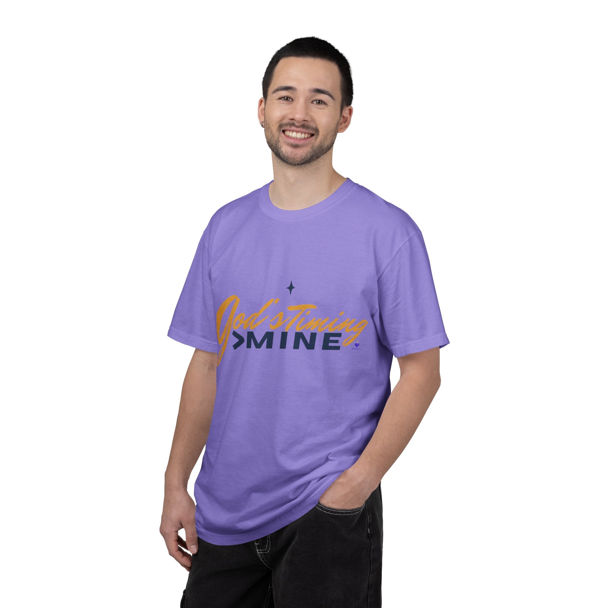 God's Timing > Mine | Unisex Garment-Dyed T-Shirt