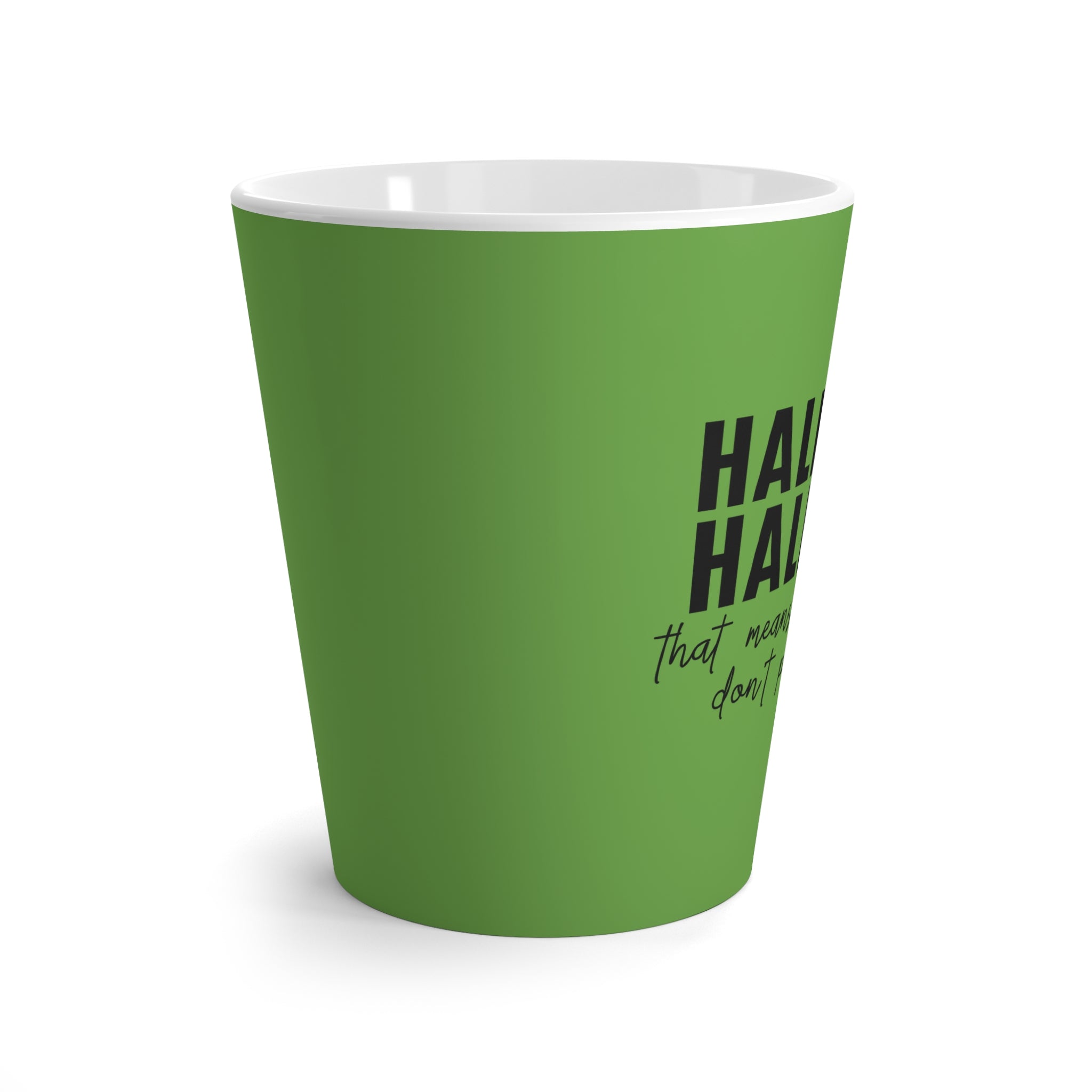 Half Hood, Half Holy | Latte Mug (Green)