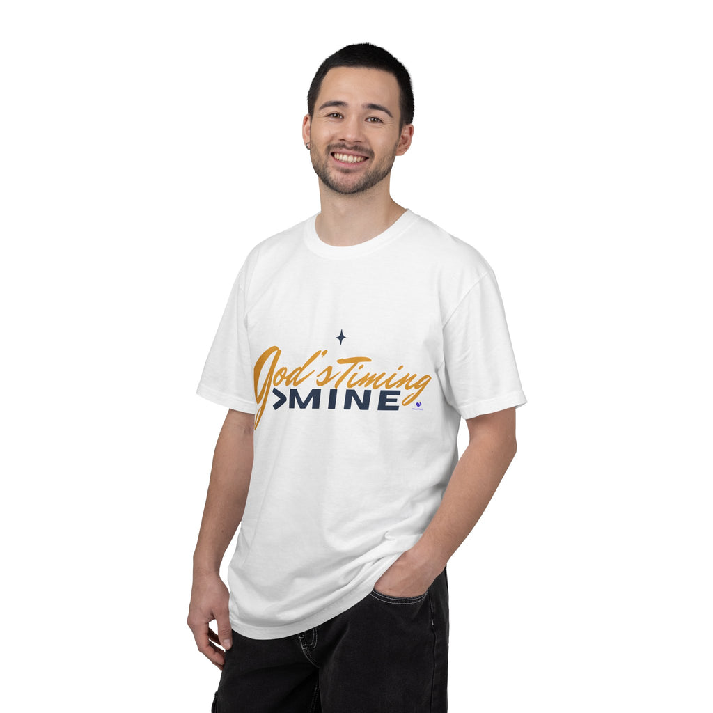 God's Timing > Mine | Unisex Garment-Dyed T-Shirt