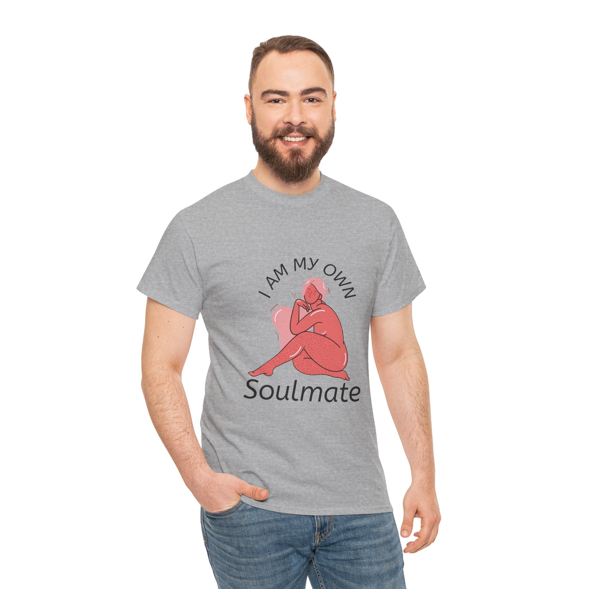 I Am My Own Soulmate - Unisex Heavy Cotton T-Shirt (Round Neck)