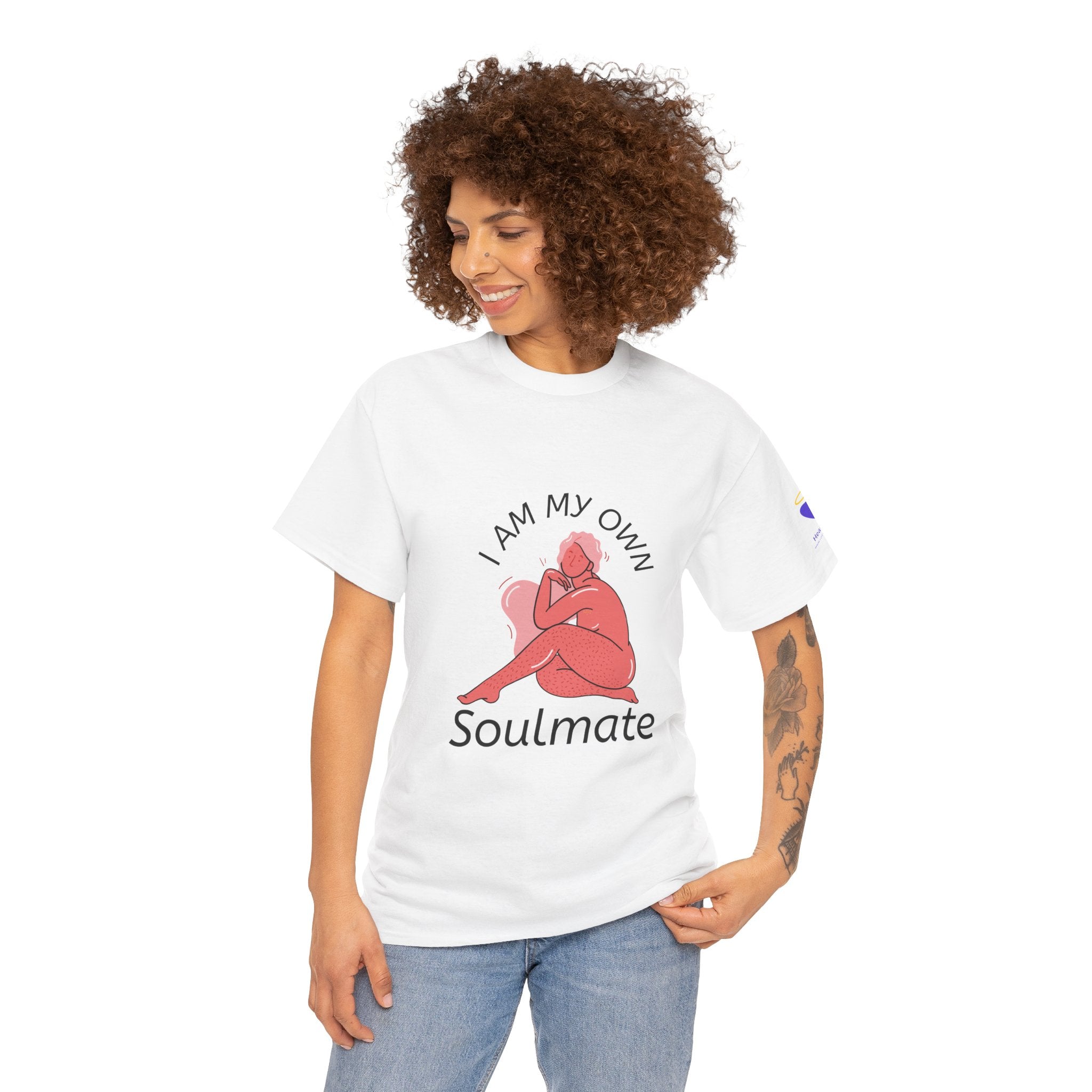 I Am My Own Soulmate - Unisex Heavy Cotton T-Shirt (Round Neck)