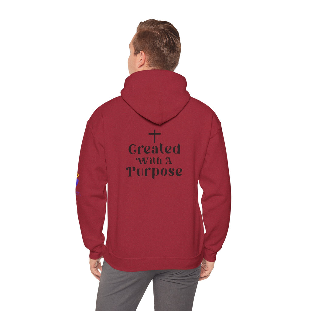 Created with a Purpose | Unisex Hooded Sweatshirt