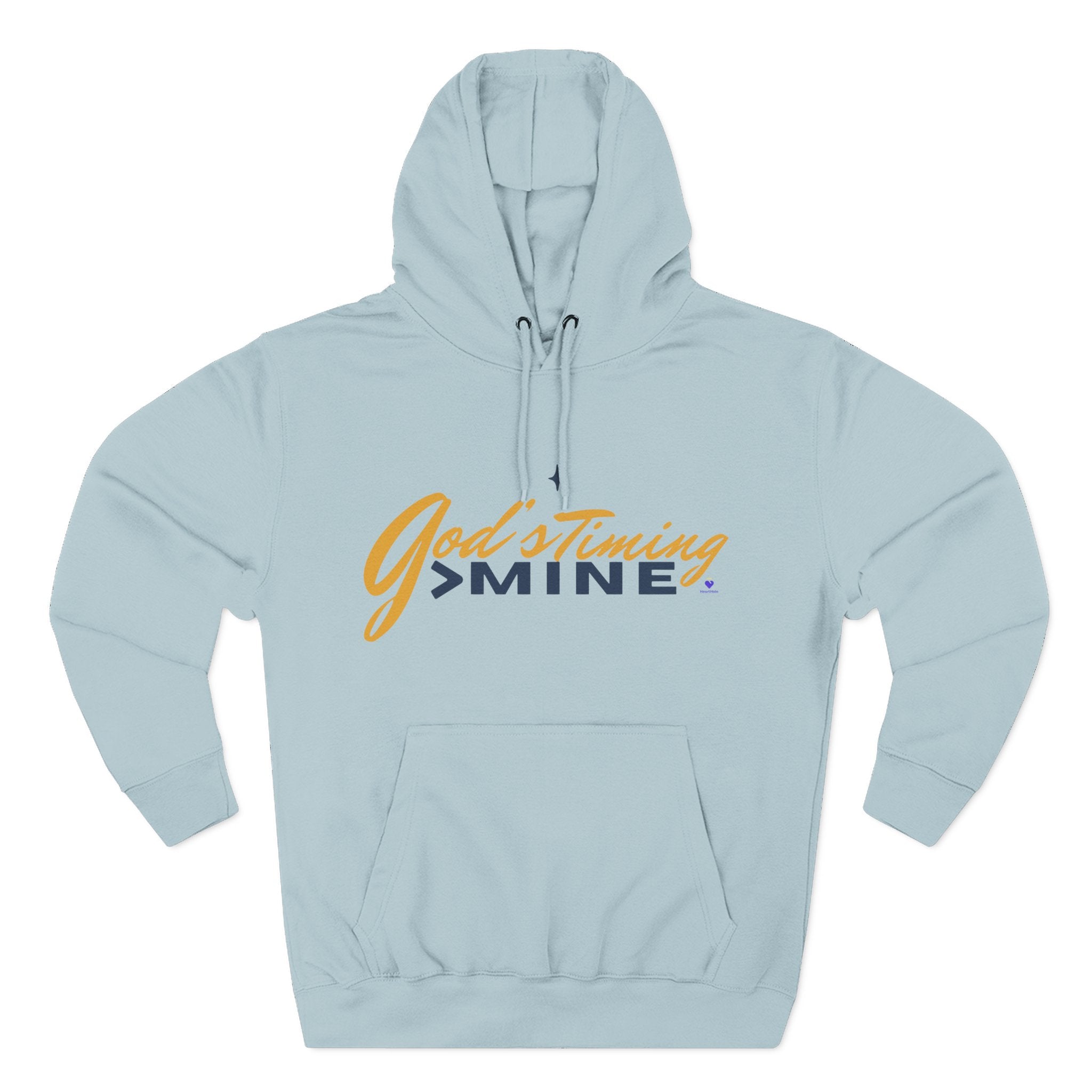 God's Timing > Mine | Unisex Fleece Hooded Sweatshirt