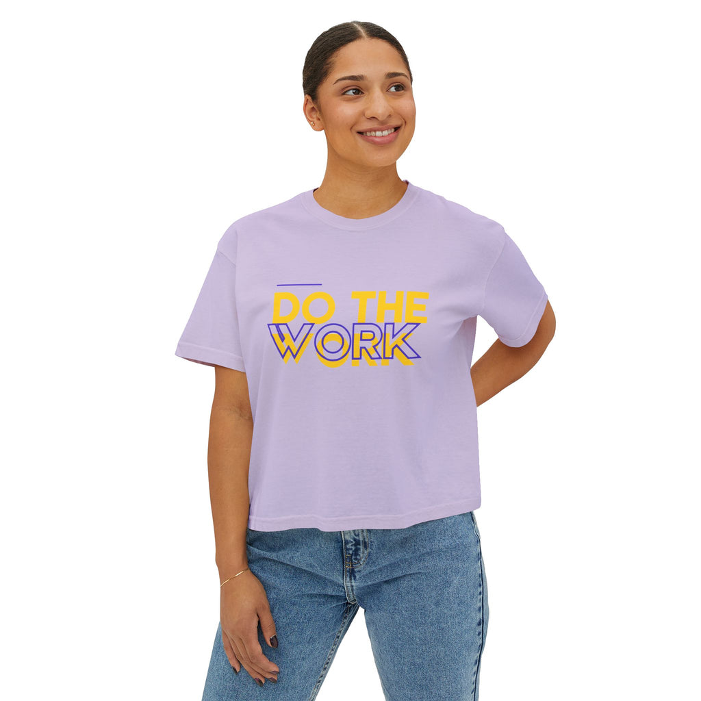 Do The Work | Women's Boxy Crop Top