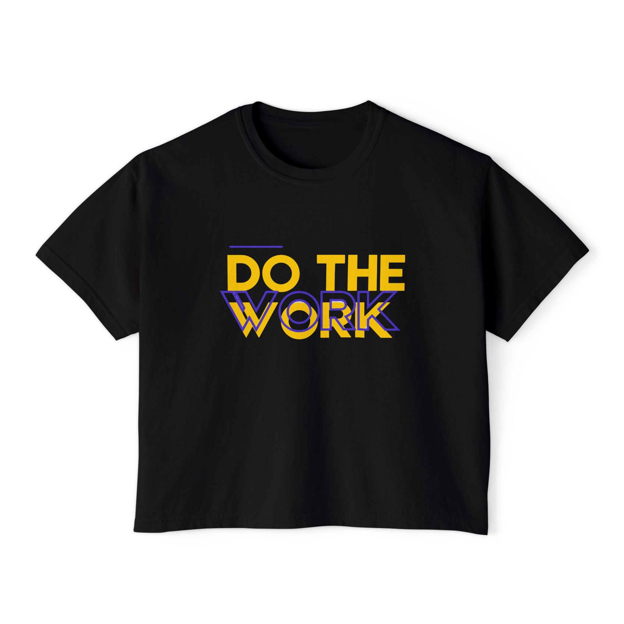 Do The Work | Women's Boxy Crop Top