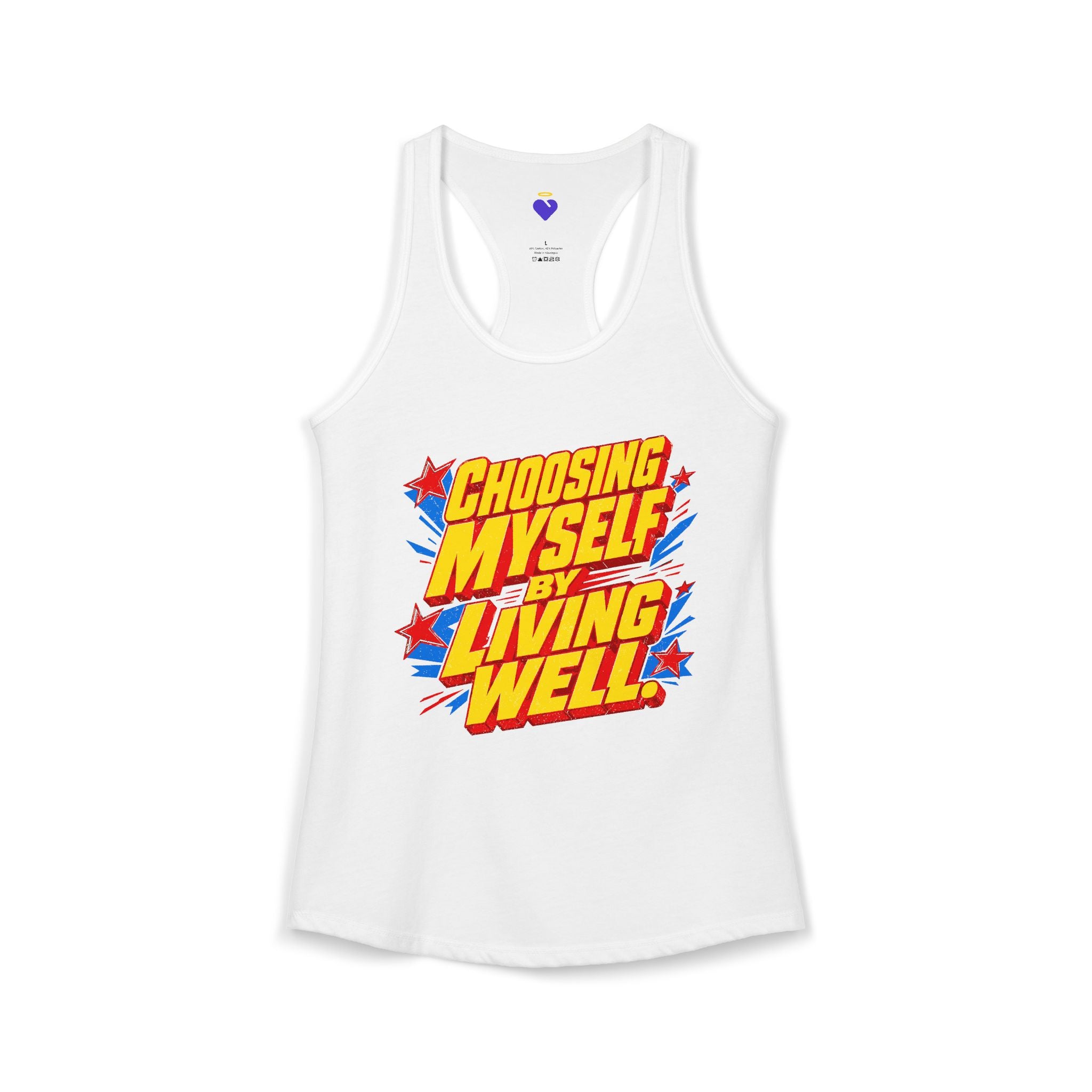 Choosing Myself by Living Well | Women's Racerback Tank Top