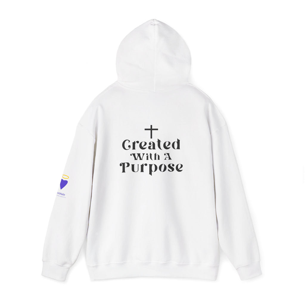 Created with a Purpose | Unisex Hooded Sweatshirt