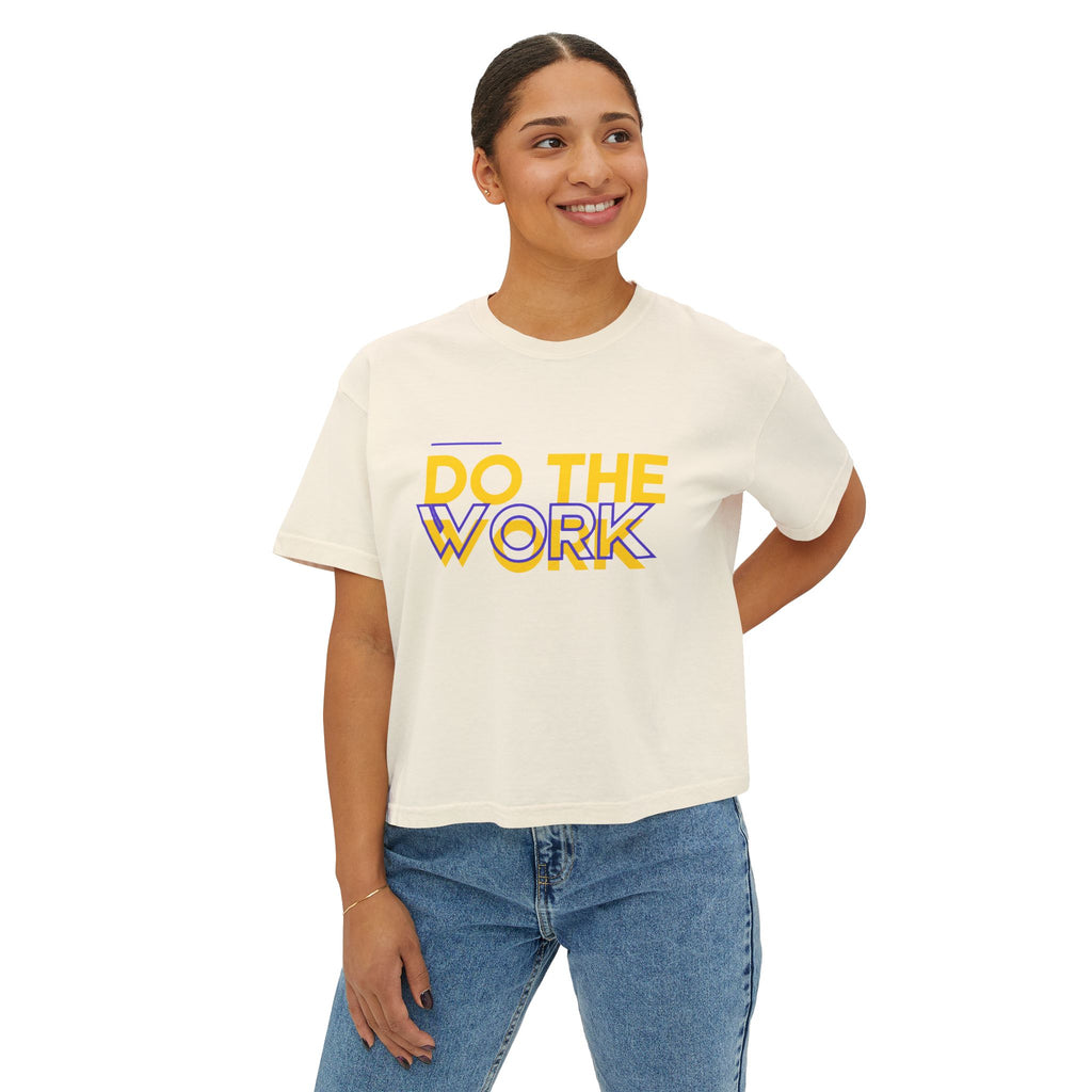 Do The Work | Women's Boxy Crop Top