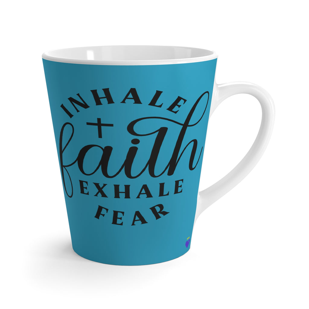 Inhale Faith | Blue Latte Mug