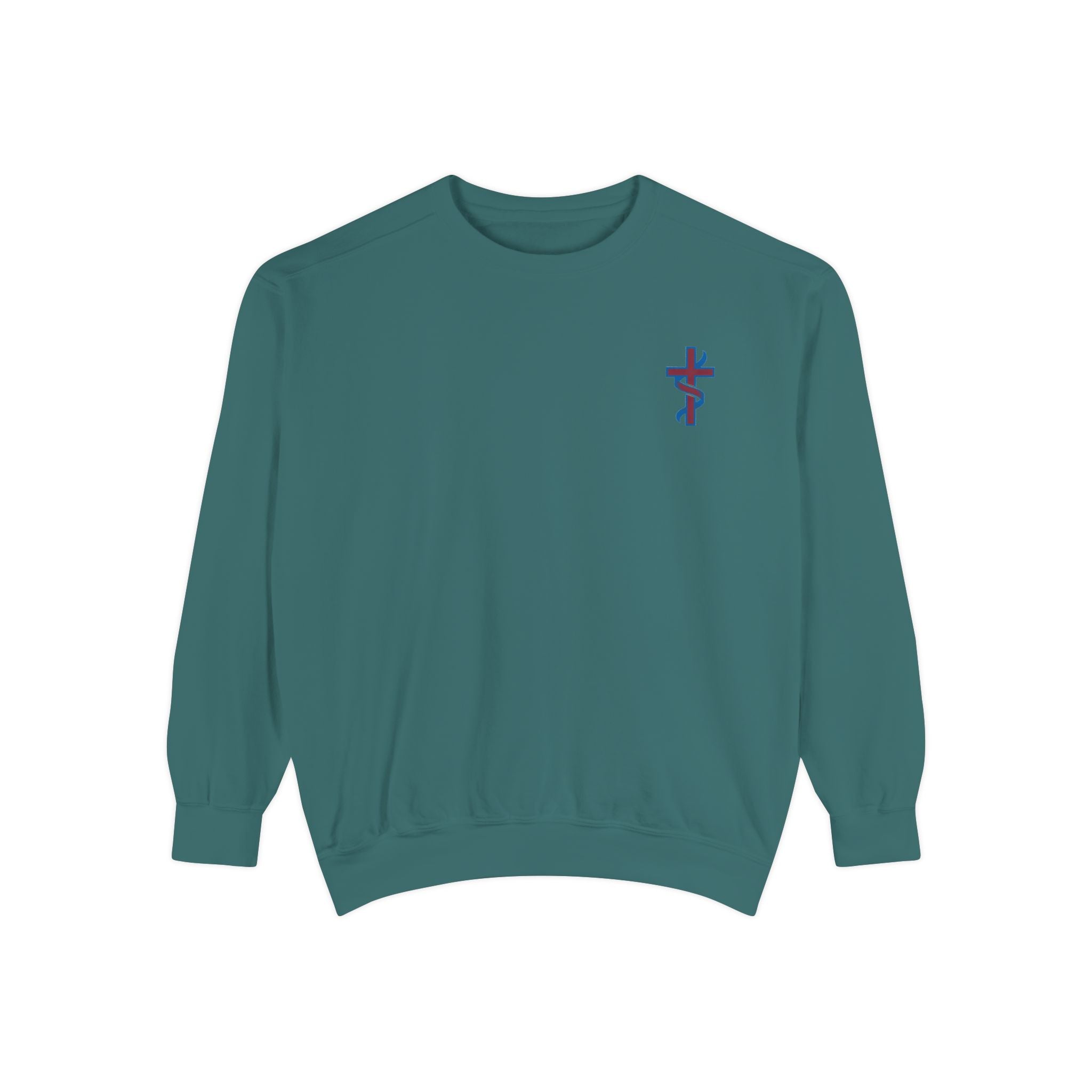 Half Hood, Half Holy | Unisex Garment-Dyed Sweatshirt