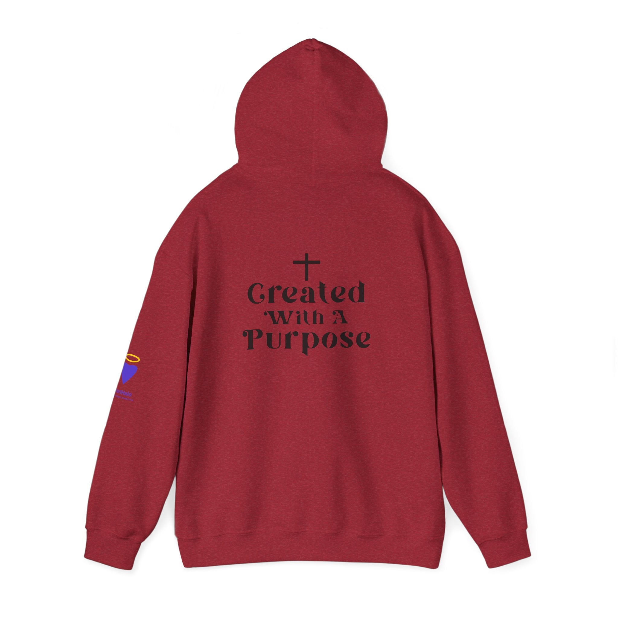 Created with a Purpose | Unisex Hooded Sweatshirt