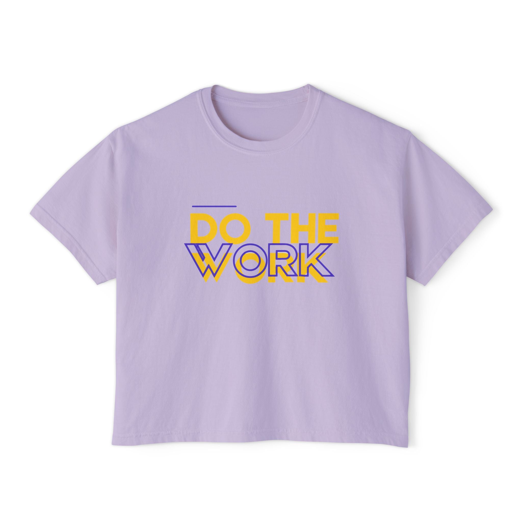 Do The Work | Women's Boxy Crop Top