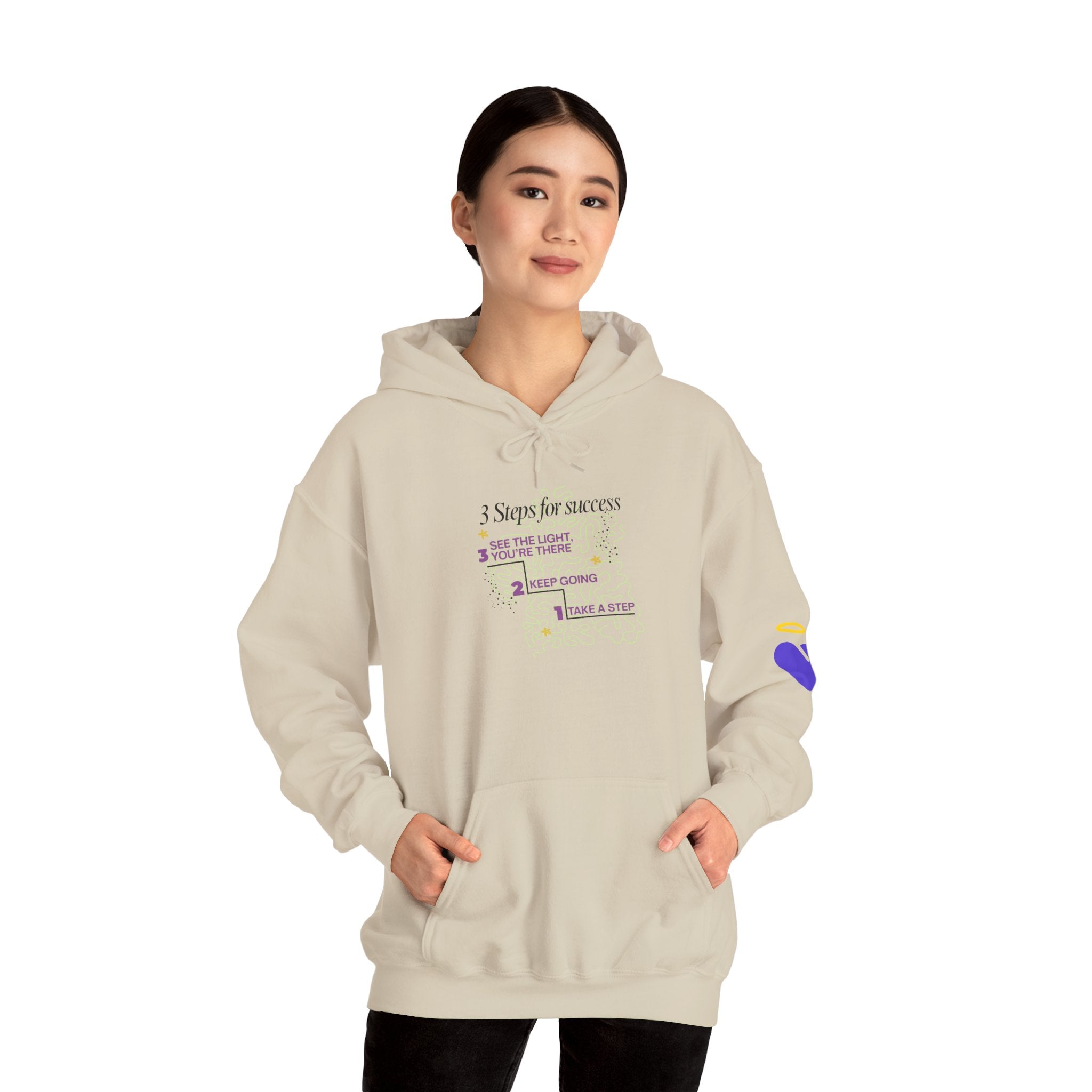 3 Steps to Success - Unisex Heavy Blend™ Hooded Sweatshirt
