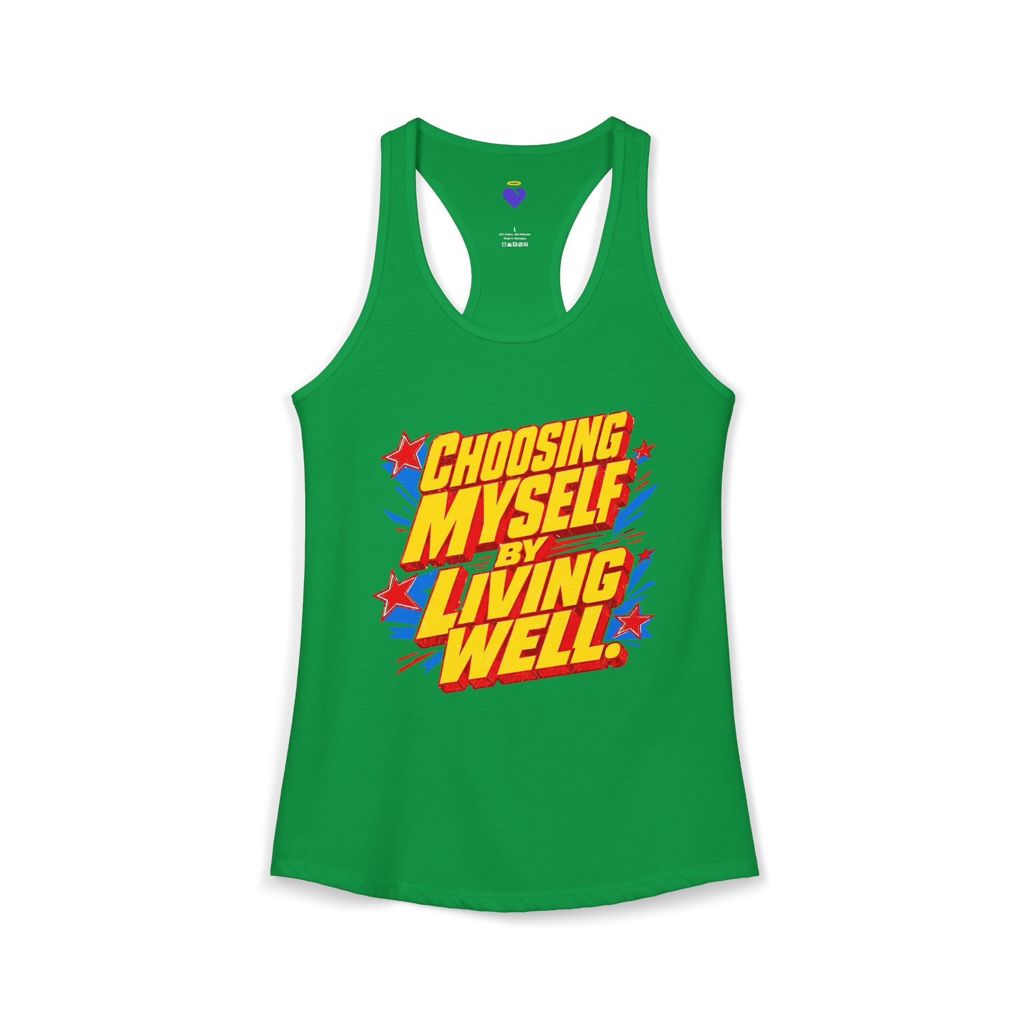 Choosing Myself by Living Well | Women's Racerback Tank Top