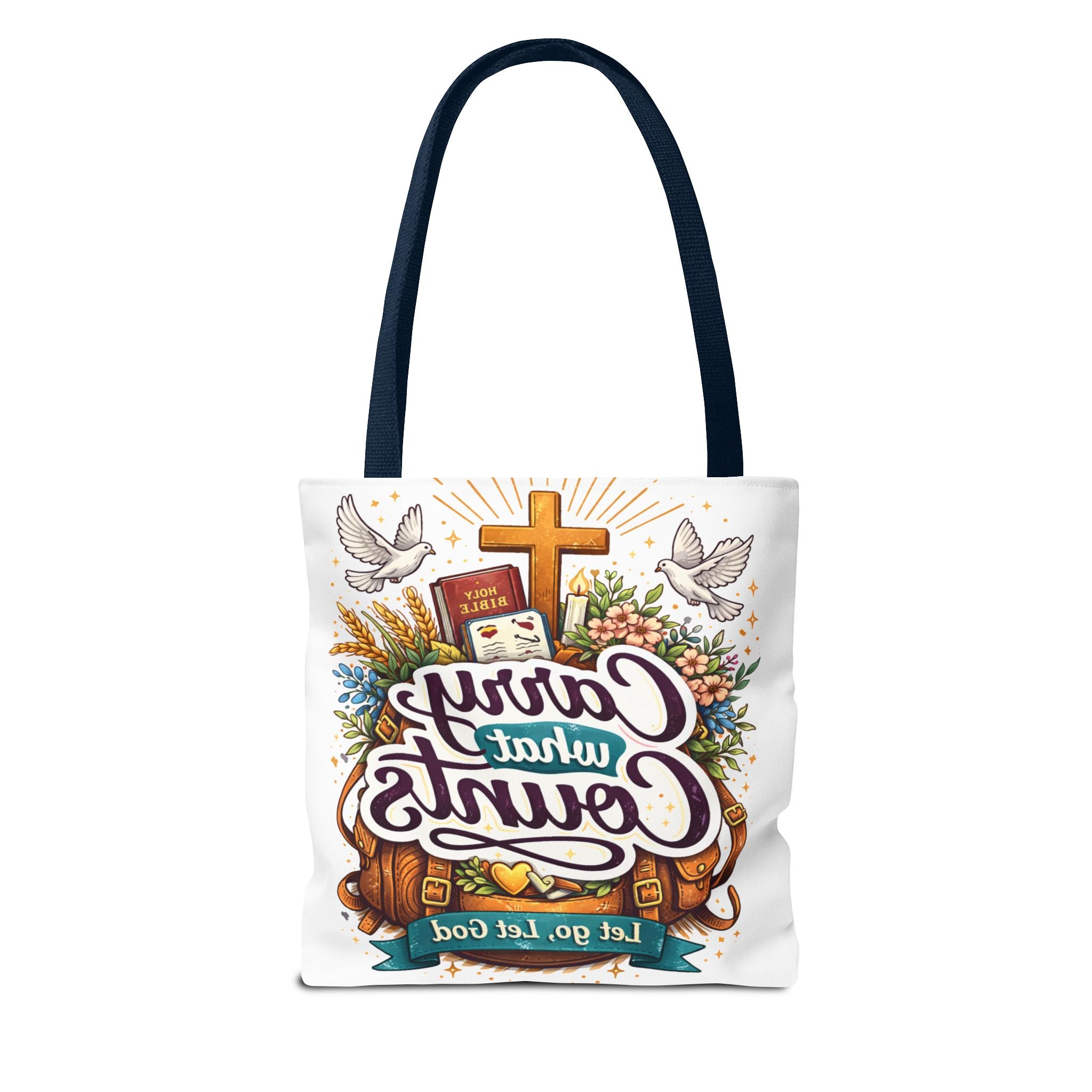 Carry What Counts: Let Go, Let God | Canvas Tote