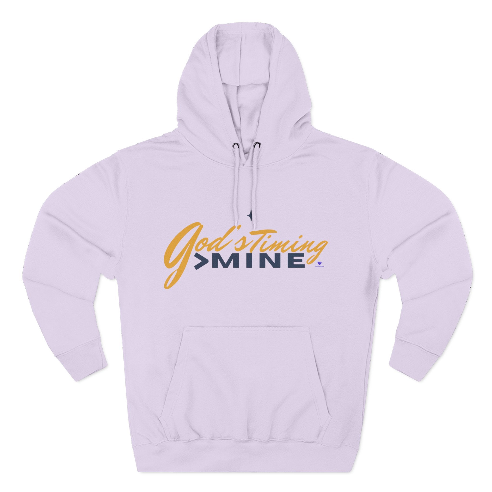 God's Timing > Mine | Unisex Fleece Hooded Sweatshirt