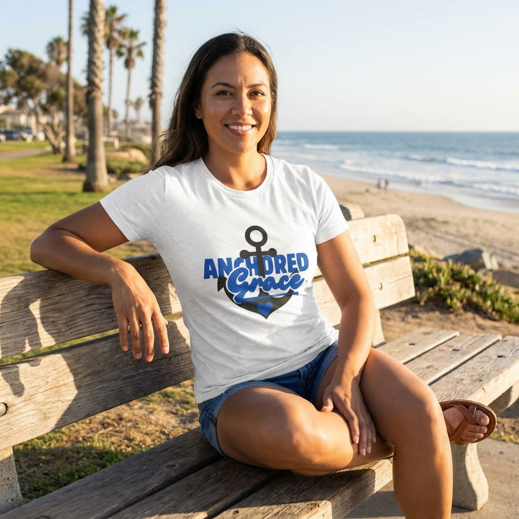Anchored in Grace | Unisex Tri-Blend Short Sleeve Shirt