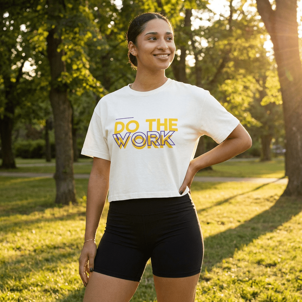 Do The Work | Women's Boxy Crop Top