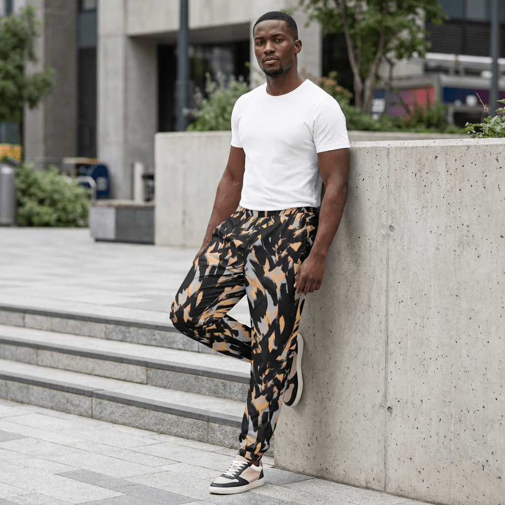 Fearless Strokes | AOP Unisex Track Pants Track Pants - HeartHalo