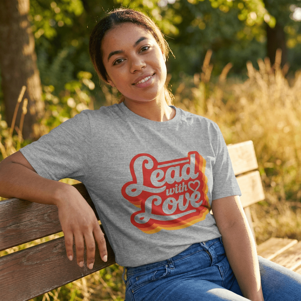 Lead with Love — Unisex Classic Jersey Short Sleeve T-Shirt T-Shirt - HeartHalo
