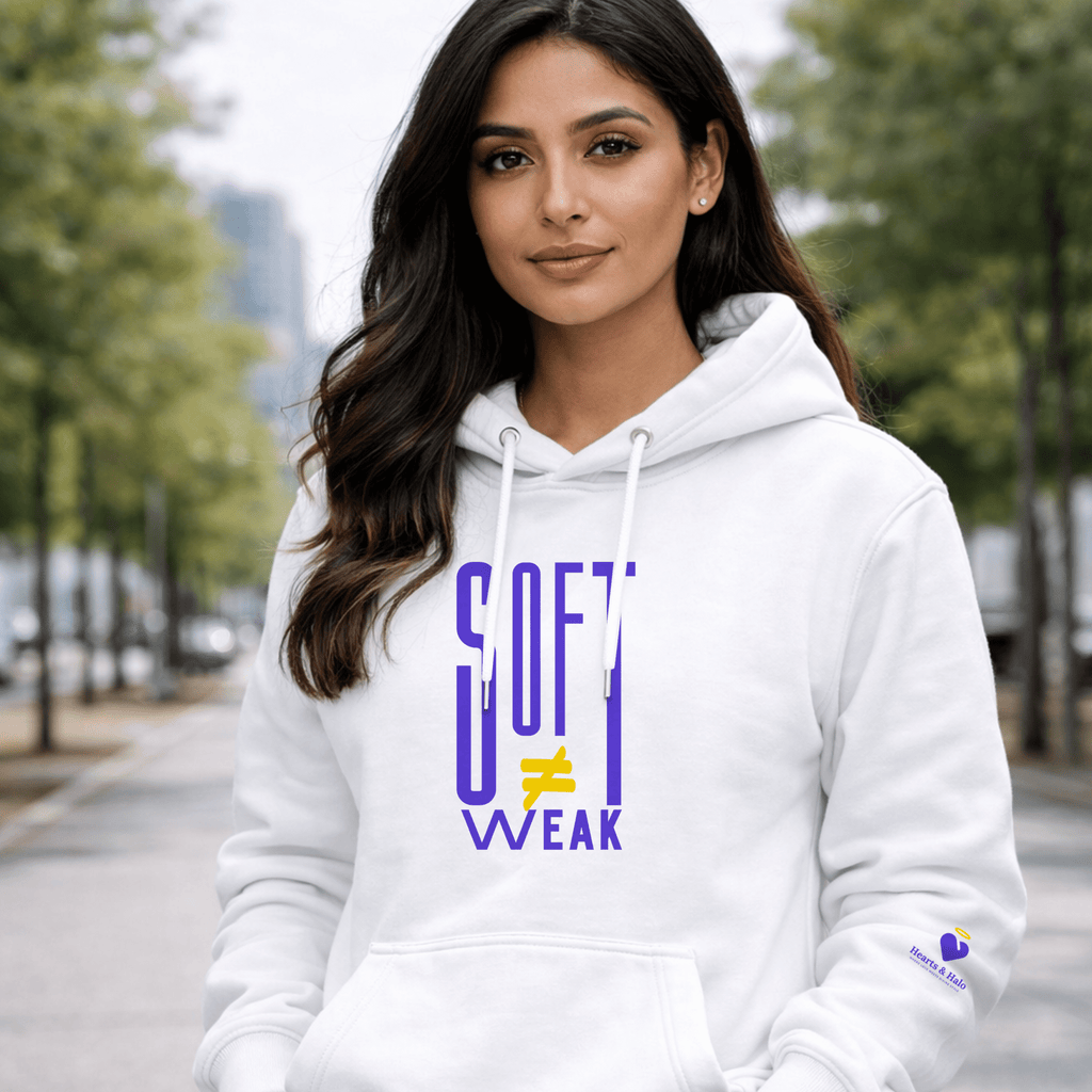 Soft ≠ Weak ( Embroidered ) | Premium Unisex Hoodie