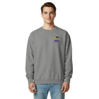 Be Strong and Courageous | Embroidered Unisex Garment-Dyed Sweatshirt T-SHIRT - HeartHalo