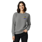 Be Strong and Courageous | Embroidered Unisex Garment-Dyed Sweatshirt T-SHIRT - HeartHalo