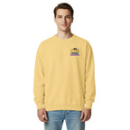 Be Strong and Courageous | Embroidered Unisex Garment-Dyed Sweatshirt T-SHIRT - HeartHalo