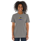 Be Strong and Courageous | Embroidered Unisex Tri-Blend T-Shirt T-SHIRT - HeartHalo
