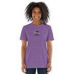Be Strong and Courageous | Embroidered Unisex Tri-Blend T-Shirt T-SHIRT - HeartHalo
