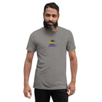 Be Strong and Courageous | Embroidered Unisex Tri-Blend T-Shirt T-SHIRT - HeartHalo