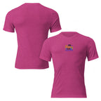 Be Strong and Courageous | Embroidered Unisex Tri-Blend T-Shirt T-SHIRT - HeartHalo