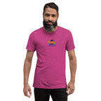 Be Strong and Courageous | Embroidered Unisex Tri-Blend T-Shirt T-SHIRT - HeartHalo