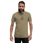 Be Strong and Courageous | Embroidered Unisex Tri-Blend T-Shirt T-SHIRT - HeartHalo