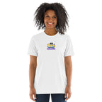 Be Strong and Courageous | Embroidered Unisex Tri-Blend T-Shirt T-SHIRT - HeartHalo