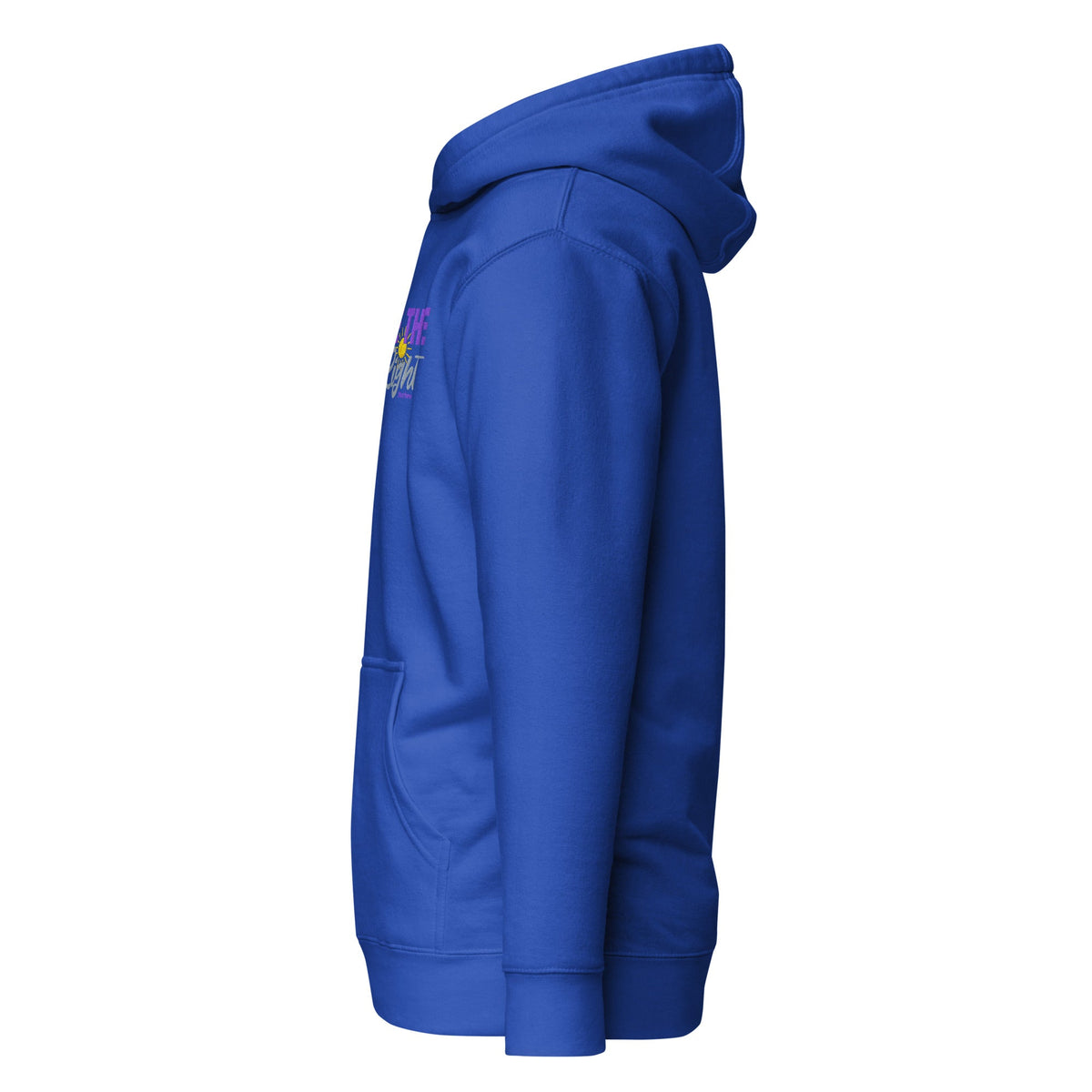 Be the Light | Embroidered - Unisex Premium Pullover Hoodie Hoodie - HeartHalo