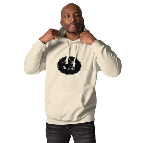 Jesus take the Leash | Unisex Premium Pullover Hoodie in Bone, back view