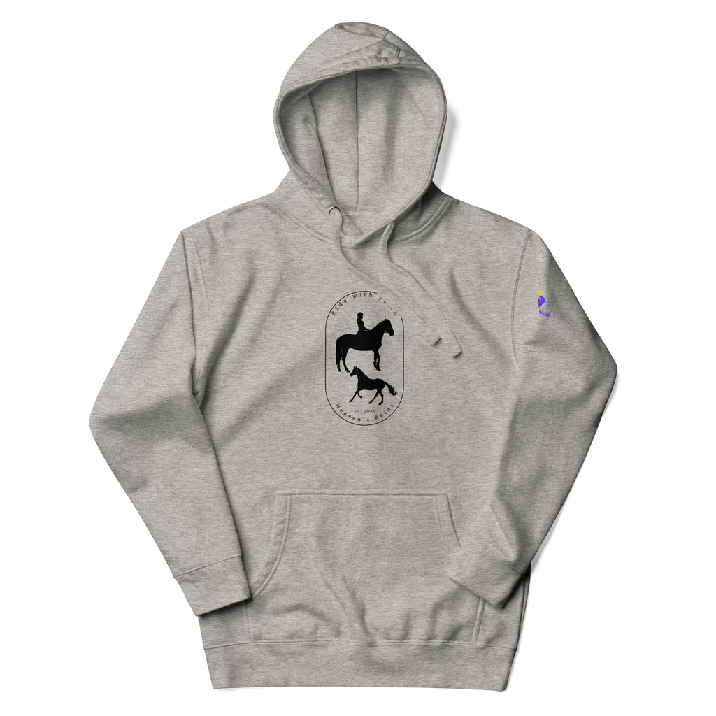 Ride with Faith | Unisex Premium Pullover Hoodie Hoodie - HeartHalo