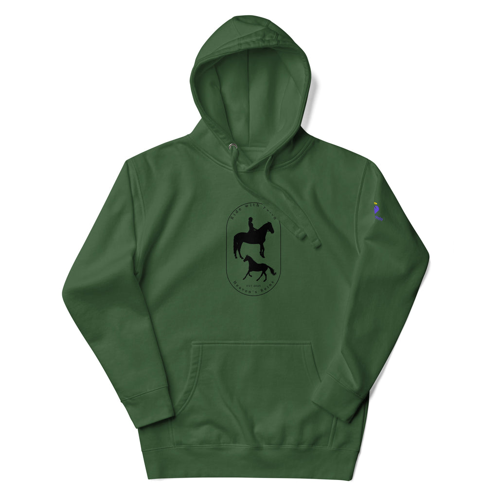Ride with Faith | Unisex Premium Pullover Hoodie Hoodie - HeartHalo