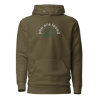 You are Loved | Embroidered Unisex Premium Pullover Hoodie