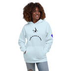 Faith, Grace & Hope | Unisex Premium Pullover Hoodie in Sky Blue, back view