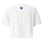 Faith is my Foundation | Women’s crop top in White, back view