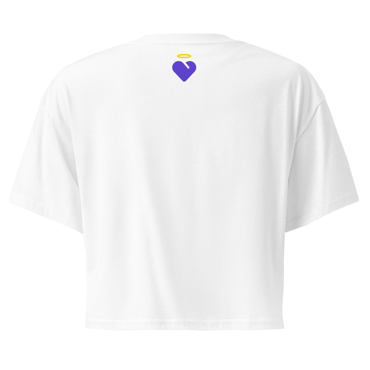 Faith is my Foundation | Women’s crop top in White, back view