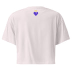 Faith is my Foundation | Women’s crop top in Orchid, back view