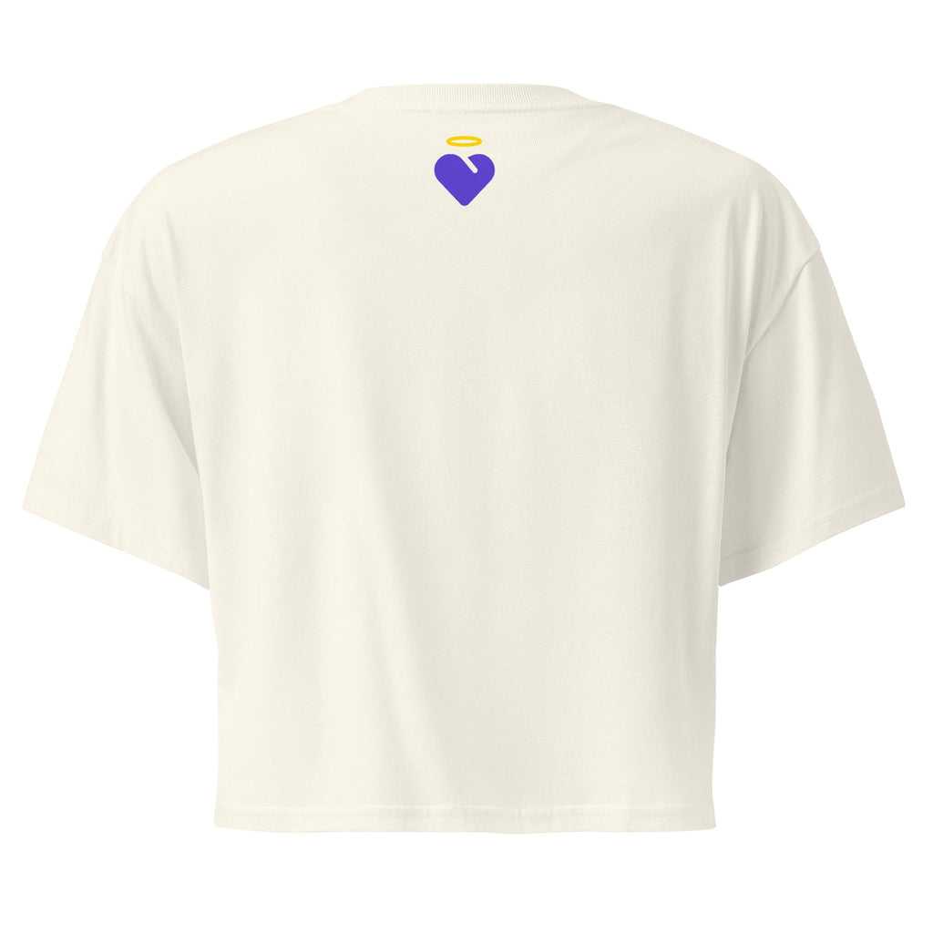 Faith is my Foundation | Women’s crop top in Natural, back view