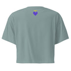 Faith is my Foundation | Women’s crop top in Mineral, back view