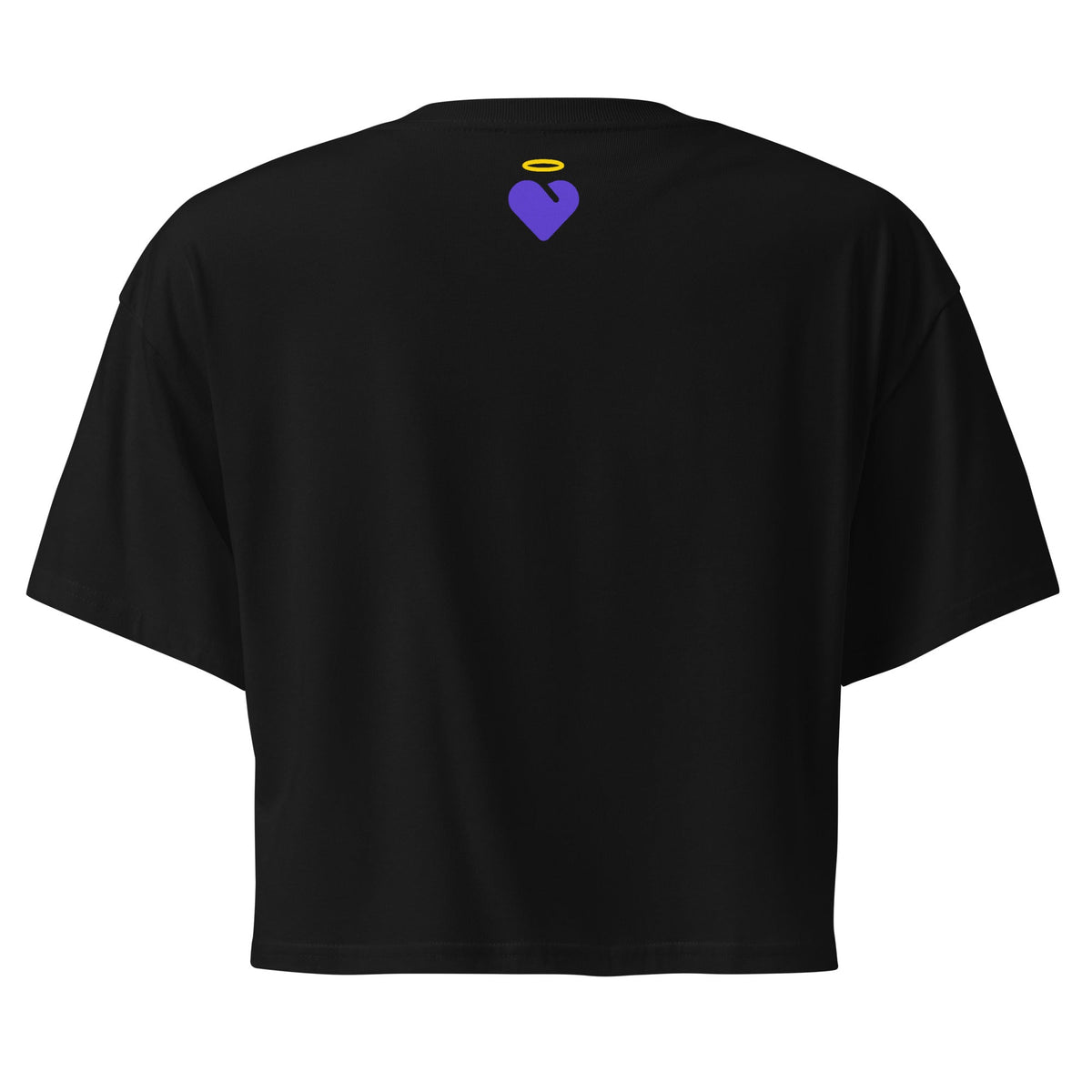 Faith is my Foundation | Women’s crop top in Black, back view