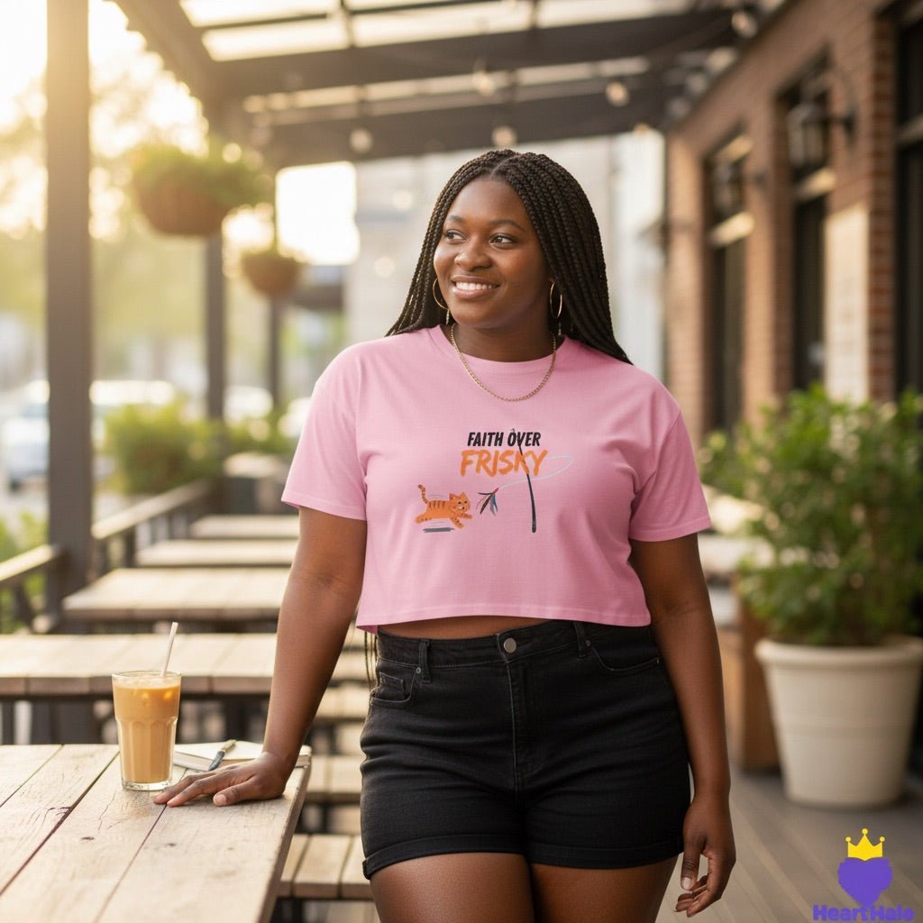 Faith Over Frisky | Women’s Crop Top Crop Top - HeartHalo