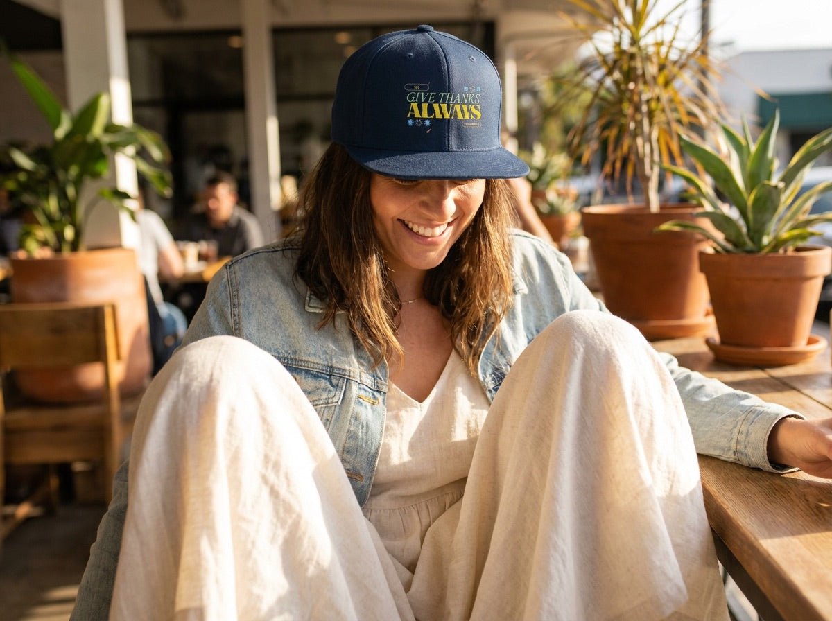 Give Thanks | Snapback Hat Caps - HeartHalo